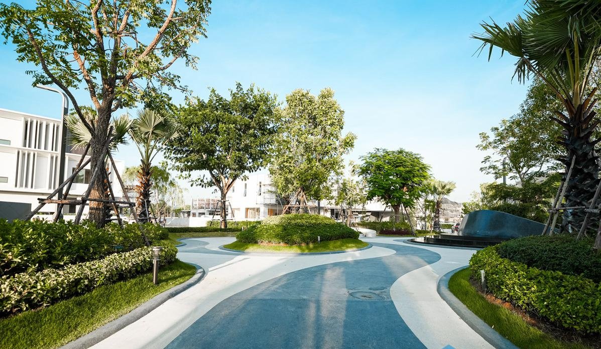 Glory Village — aerial view of villa rooftops with private pools